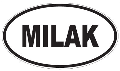 MILAK - Oval Sticker