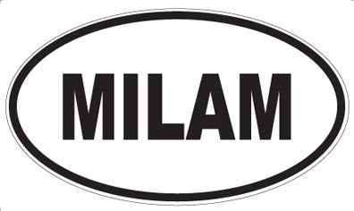 MILAM - Oval Sticker
