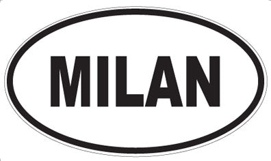 MILAN - Oval Sticker
