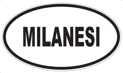 MILANESI - Oval Sticker