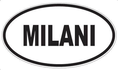 MILANI - Oval Sticker
