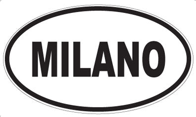 MILANO - Oval Sticker