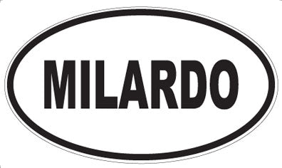 MILARDO - Oval Sticker