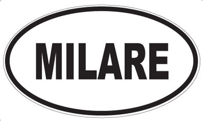 MILARE - Oval Sticker