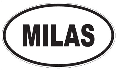 MILAS - Oval Sticker