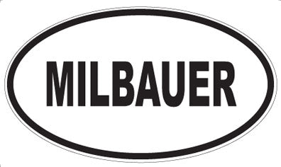 MILBAUER - Oval Sticker