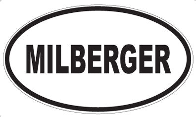 MILBERGER - Oval Sticker