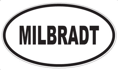 MILBRADT - Oval Sticker