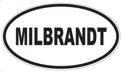 MILBRANDT - Oval Sticker