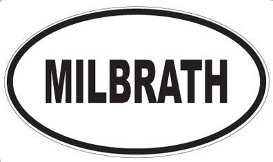 MILBRATH - Oval Sticker