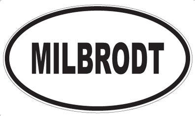 MILBRODT - Oval Sticker