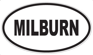 MILBURN - Oval Sticker