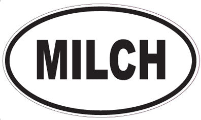 MILCH - Oval Sticker