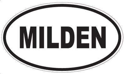 MILDEN - Oval Sticker