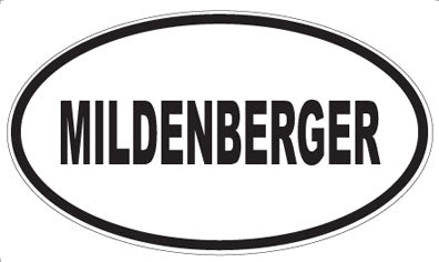 MILDENBERGER - Oval Sticker
