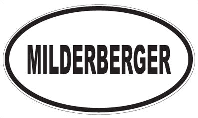 MILDERBERGER - Oval Sticker