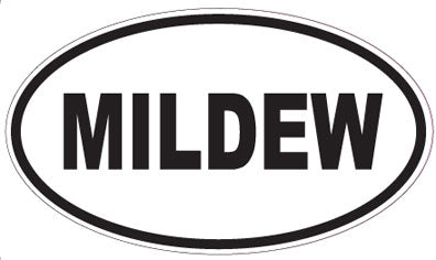 MILDEW - Oval Sticker
