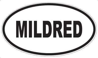 MILDRED - Oval Sticker