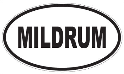MILDRUM - Oval Sticker