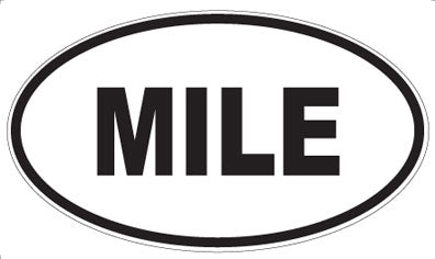 MILE - Oval Sticker