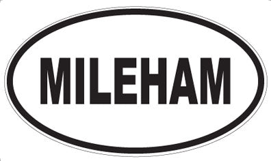 MILEHAM - Oval Sticker
