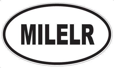MILELR - Oval Sticker