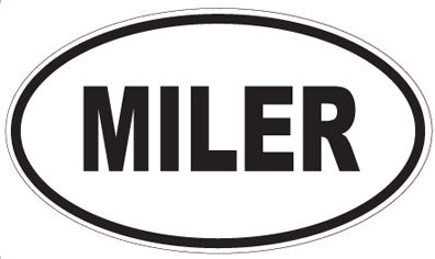 MILER - Oval Sticker