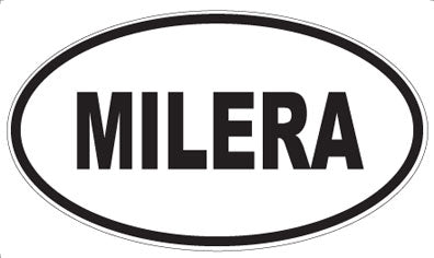 MILERA - Oval Sticker