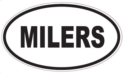 MILERS - Oval Sticker