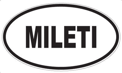 MILETI - Oval Sticker