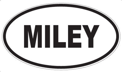 MILEY - Oval Sticker