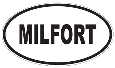 MILFORT - Oval Sticker