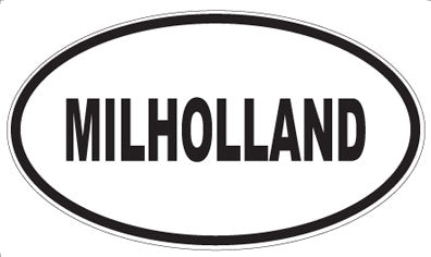 MILHOLLAND - Oval Sticker