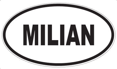 MILIAN - Oval Sticker