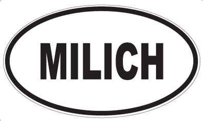 MILICH - Oval Sticker