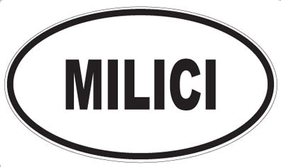 MILICI - Oval Sticker