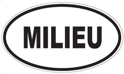 MILIEU - Oval Sticker