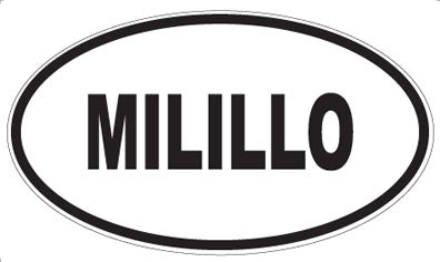 MILILLO - Oval Sticker