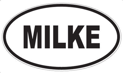 MILKE - Oval Sticker