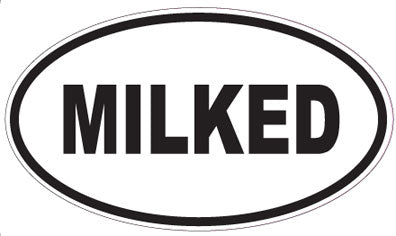 MILKED - Oval Sticker