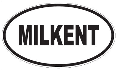 MILKENT - Oval Sticker