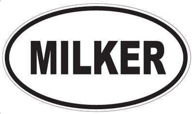 MILKER - Oval Sticker