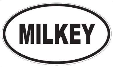 MILKEY - Oval Sticker