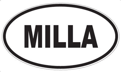 MILLA - Oval Sticker