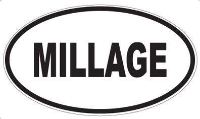MILLAGE - Oval Sticker