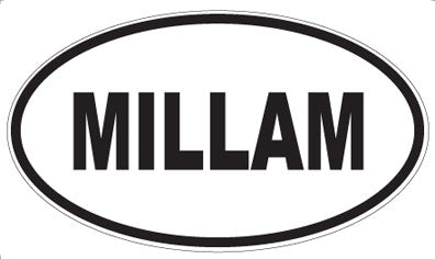 MILLAM - Oval Sticker