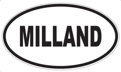 MILLAND - Oval Sticker