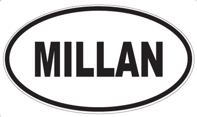 MILLAN - Oval Magnet