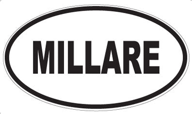 MILLARE - Oval Sticker