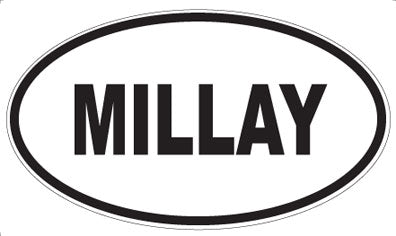 MILLAY - Oval Sticker